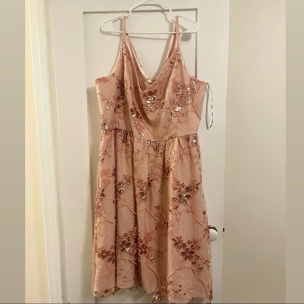 City Chic- Pink Spring occasion dress